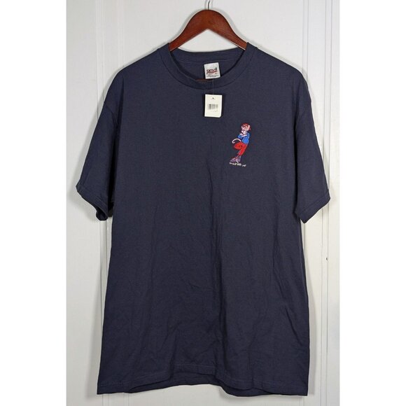 Vintage 1998 Pink Panther XL Roller Skating College Ware Single Stitch T-Shirt - Picture 1 of 4